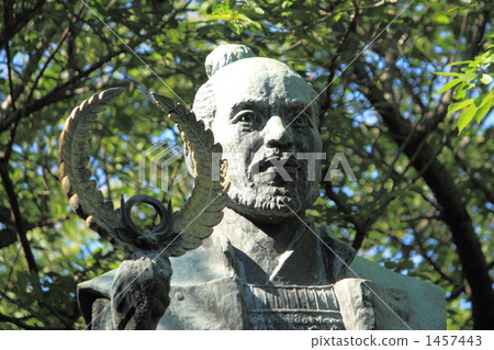 A statue of Tokugawa Ieyasu's public statue on young days 1457443