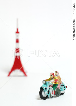 Tokyo Tower and Motorcycles 1457566