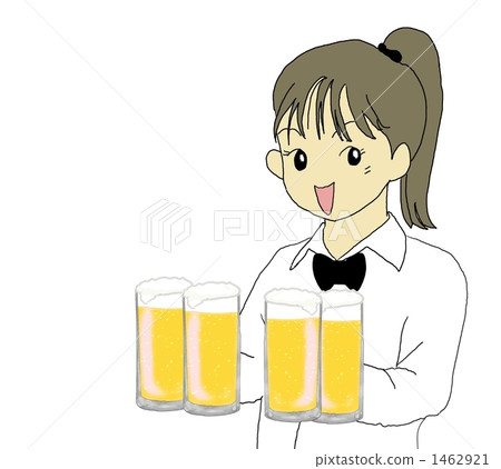 Draft beer waitress 1462921