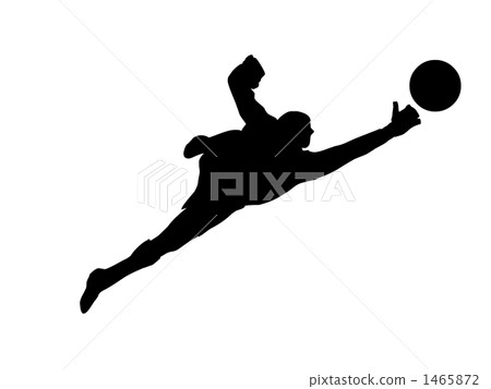 Football silhouette, fine save 1465872