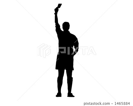 Football silhouette, referee 1465884