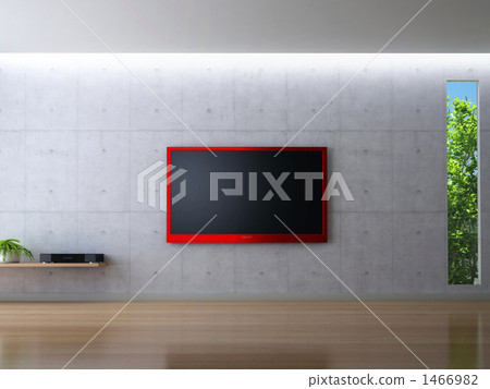 Modern living room and LCD TV Modern living room and LCD TV 1466982