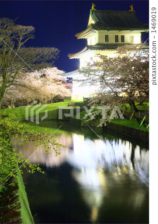 松前城照亮了 1469019