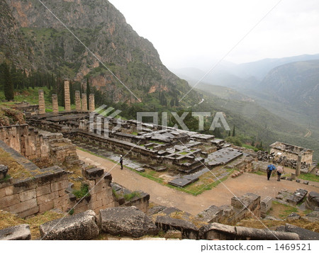 World Heritage "Archaeological Site of Delphi" "Apollon Temple" (Greece) 1469521