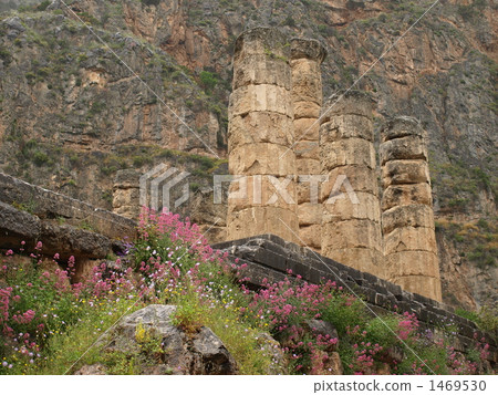 World Heritage "Archaeological Site of Delphi" "Apollon Temple" (Greece) 1469530