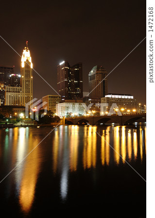 Columbus downtown night view 1472168