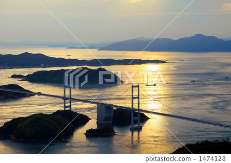 Shimanami Kaido的晚上風景 Shimanami Kaido的晚上風景 1474128