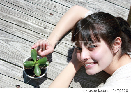 Waka leaf seedling women (casual female college student society foreigner half professional student college student) 1479520