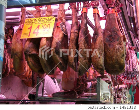 Ham shop of Saint Josep market Ham shop of Saint Josep market 1481338