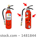 Comparison of breakage of fire extinguishers 1481844