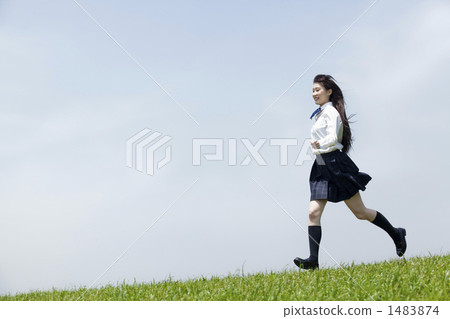 School girls in uniform School girls in uniform 1483874