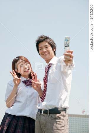 A high school student taking a self shot 1485203