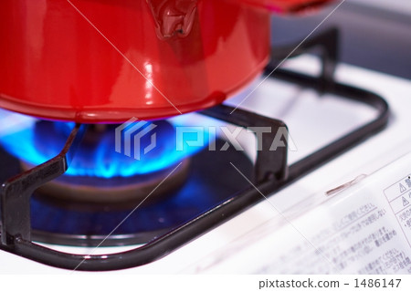 gas ring burner, trivet, kettle stand 1486147