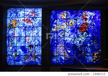 Chagall's stained glass of Nice's Chagall Museum of Art 1486515