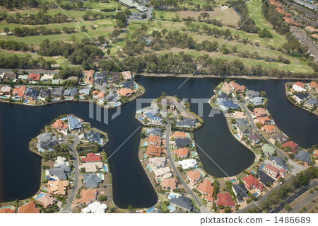 住宅區航拍照片 1486689