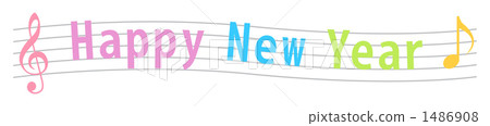 新年快樂的人物（豐富多彩的員工） 1486908