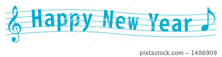 新年快樂的人物(淺藍色員工) 新年快樂的人物(淺藍色員工) 1486909