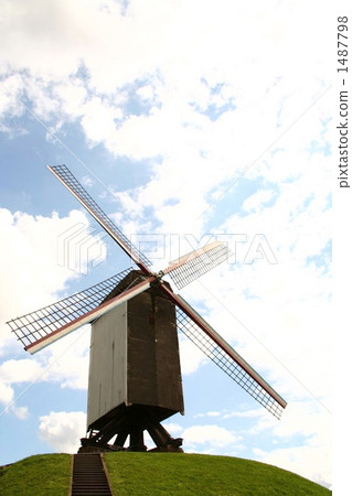 Windmills in Belgium 1487798