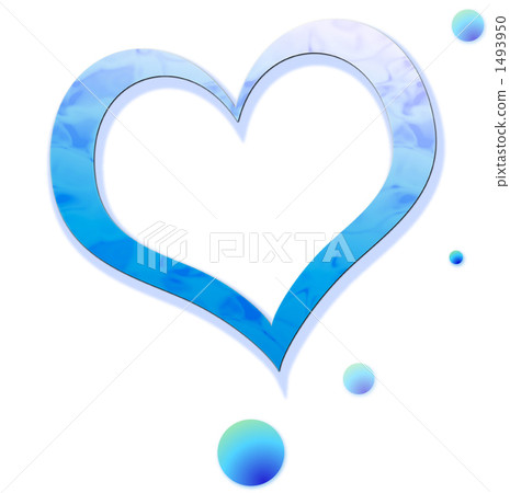 Blue splash heart 1493950