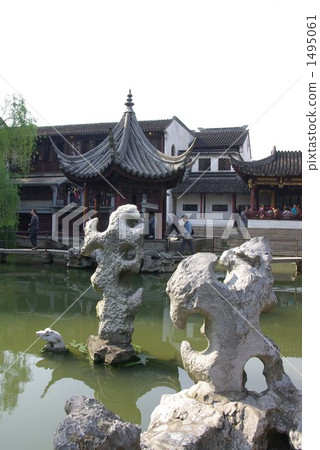 中國江南省古典園林森林“獅子林”,原始花園 中國江南省古典園林森林“獅子林”,原始花園 1495061