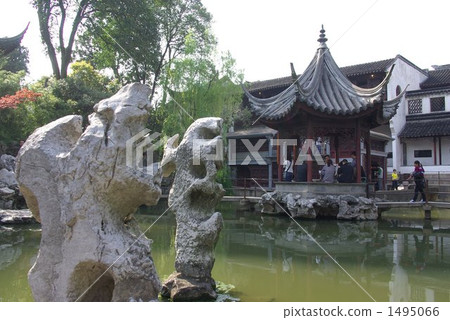 中國江南省古典園林森林“獅子林”,原始花園 中國江南省古典園林森林“獅子林”,原始花園 1495066