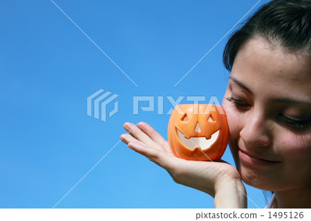 Halloween female casual (blue sky foreigner half college student specialized student lifestyle everyday) Halloween female casual (blue sky foreigner half college student specialized student lifestyle everyday) 1495126