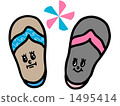 Friendly beach sandals 1495414