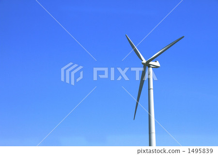 Blue sky and windmill 1495839