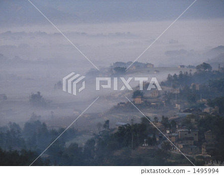 盆地 水池 晨露 1495994