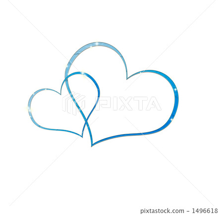 Twinkle Double Heart Blue 1496618