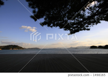 Seto Inland Sea at dusk from Benesse House Seto Inland Sea at dusk from Benesse House 1498165