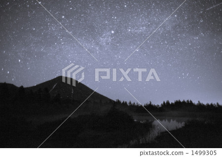 The night sky of the water lily field 1499305