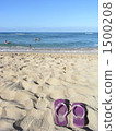 Beach sandals and the sea 1500208