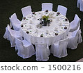 western clothes, table setting, round table 1500216
