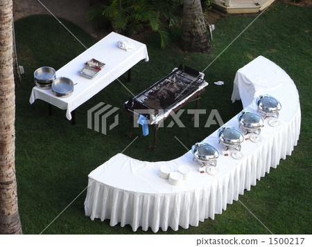 table setting, barbecued, barbeque 1500217