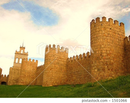 阿維拉牆壁在西班牙 阿維拉牆壁在西班牙 1501066