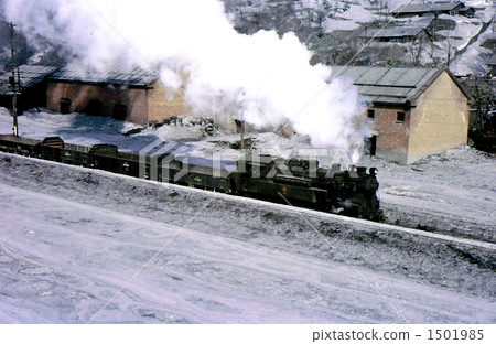 Coal mine going through a brick warehouse Showa 45 Show Bibai Railway 1501985