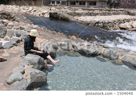 Okutsu Onsen foot bath 1504048