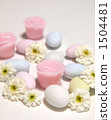 Dragon and pink flower candle 1504481