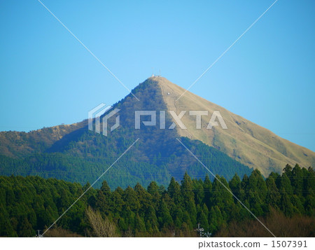 Aso rings and blue sky 1507391