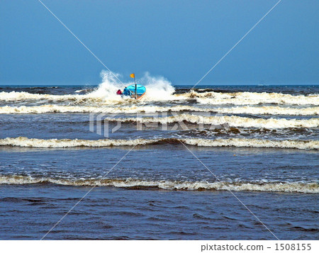 海浪 噴水 漁船 1508155