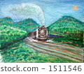 Steam locomotive at twilight 1511546