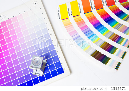 colour chart, magnifier, magnifying glass 1513571