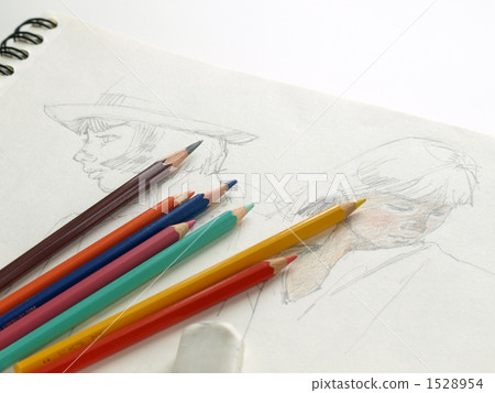 Girls sketches and colored pencils Girls sketches and colored pencils 1528954