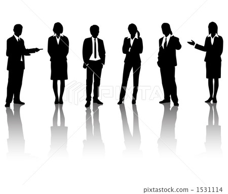 Salary man's silhouette 1531114