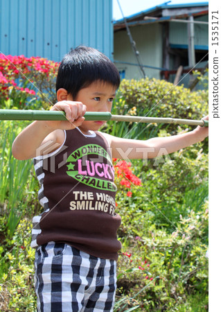 bamboo handiwork, boy, toys 1535171