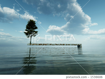 Illusion world (sea and tree) Illusion world (sea and tree) 1536686
