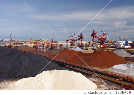 an iron works, amass, raw materials 1536769
