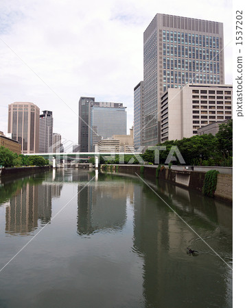 Tosabori river and office building 1537202