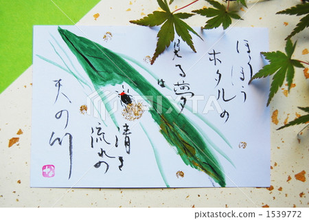 夏季賀卡 毛筆 來自……的新聞 1539772